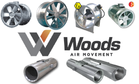 Woods AIR MOVEMENT ventilátory